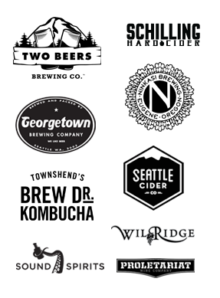 Thanks to Two Beers, Seattle Cider, Georgetown, Wilridge Winery, Sound Spirits, Ninkasi, Proletariat for their amazing support.